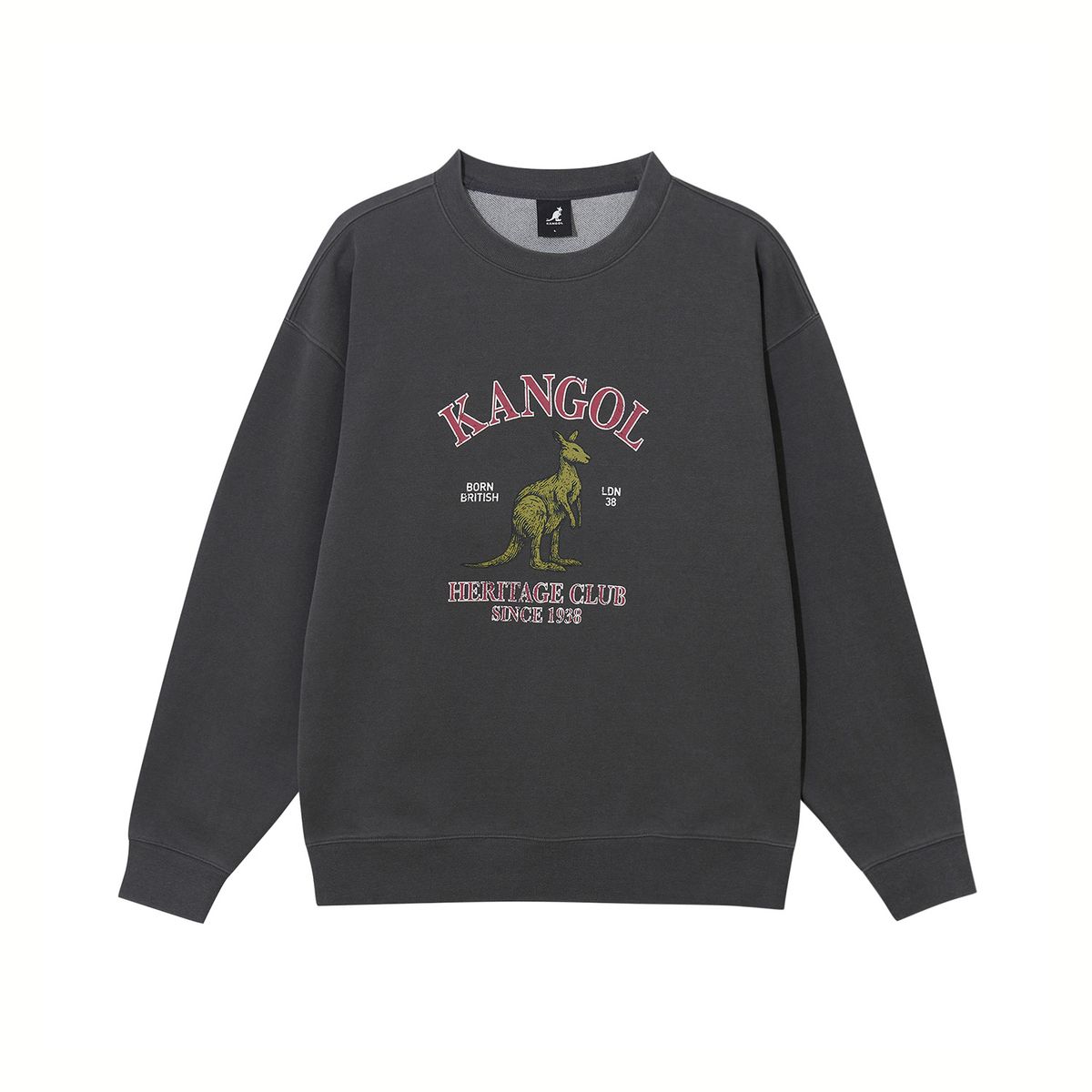 캉골(KANGOL) 빈티지 캥거루 스웨트셔츠 1787 차콜