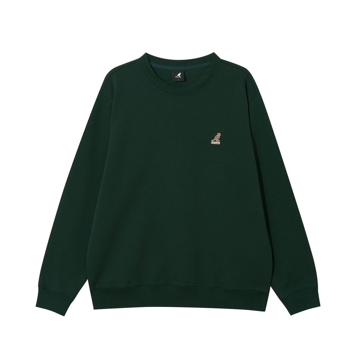 캉골(KANGOL) 박스 로고 스웨트셔츠 1791 다크그린