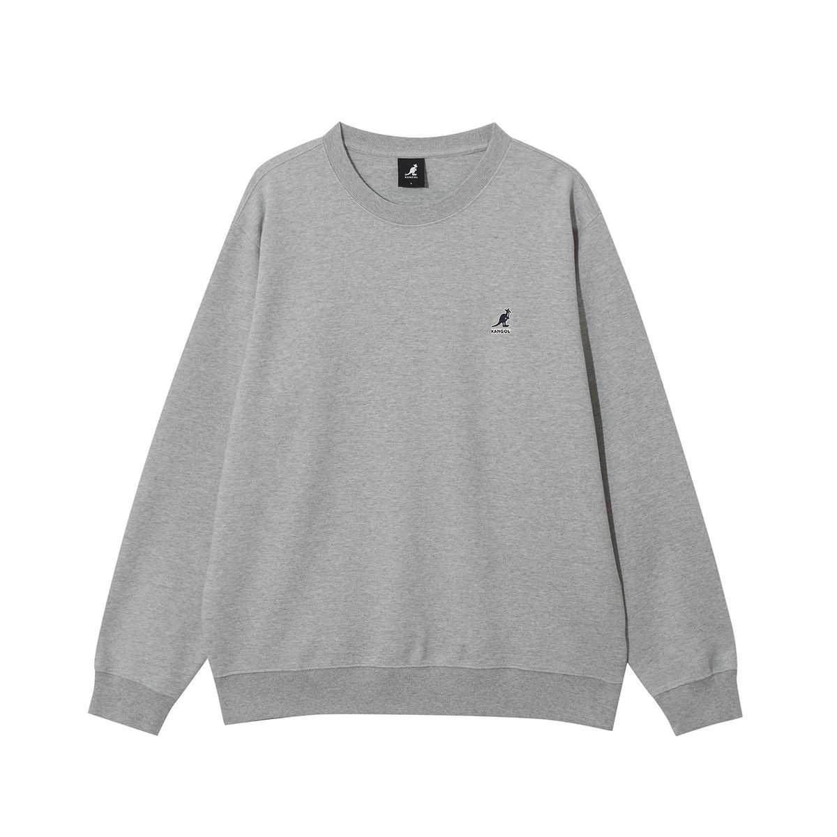 캉골(KANGOL) 박스 로고 스웨트셔츠 1791 멜란지그레이