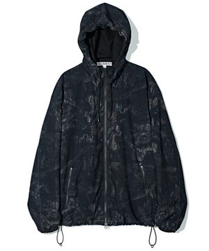 폴리지 카모 윈드브레이커 블랙
