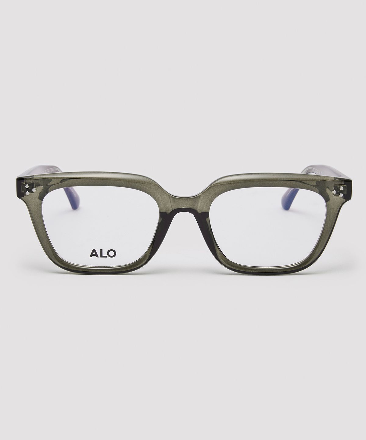 알로아이웨어(ALO EYEWEAR) [Essential] AL5504 1313G 잭클린 스퀘어 카키 안경테 블루라이트 차단 렌즈 선택