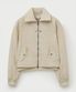 (W) 마론 나일론 크롭 봄버 자켓 라이트 베이지