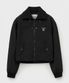 (W) 마론 나일론 크롭 봄버 자켓 블랙