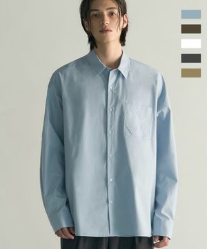 [데릭 X 로템버] 모먼트 세미 크롭 코튼 셔츠 [ 5 COLOR ]