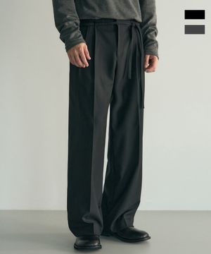 [데릭 X 로템버] 벨티드 투 턱 와이드 슬랙스 [ 2 COLOR ]