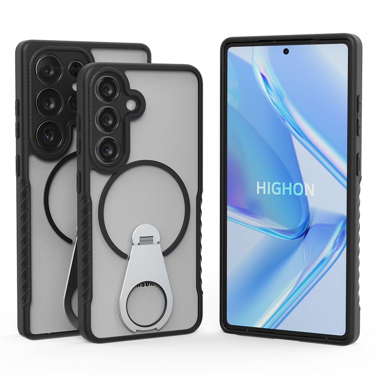 하이온(HIGHON) 갤럭시 S25 울트라 케이스 K 코코 회전 거치대 플러스 맥세이프 호환 범퍼