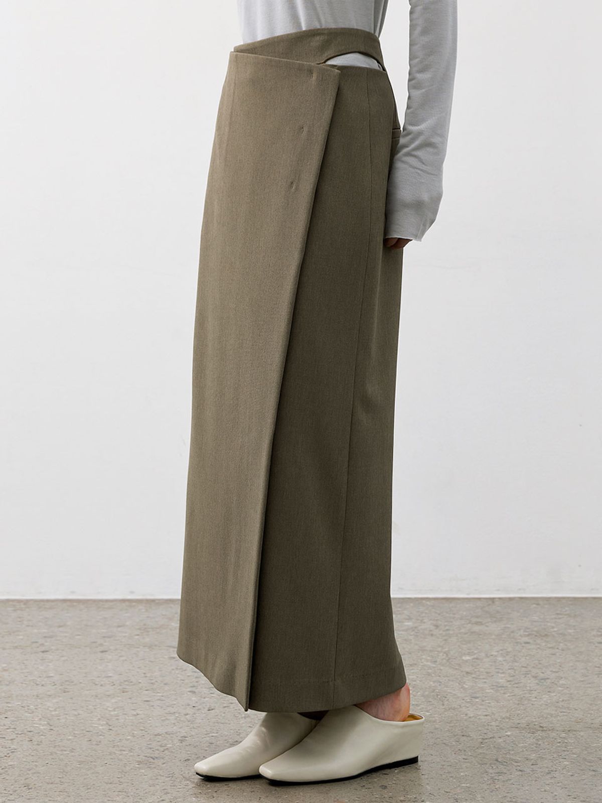 아틀리에 나인(ATELIER NAIN) CYNTHIA CUTOUT MAXI SKIRT(SK-5042)