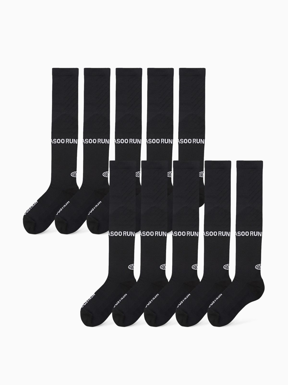 미나수(MENASOO) [10 PACK] Menasoo Long Socks_Black