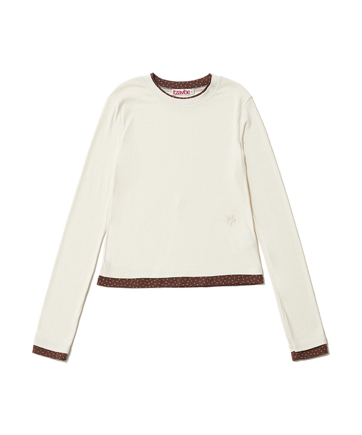 잇자바이브(ITZAVIBE) STAR LAYERED LONG SLEEVE - CREAM