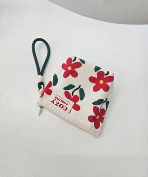나만의 커스텀 손목 스트랩파우치_야생화 레드