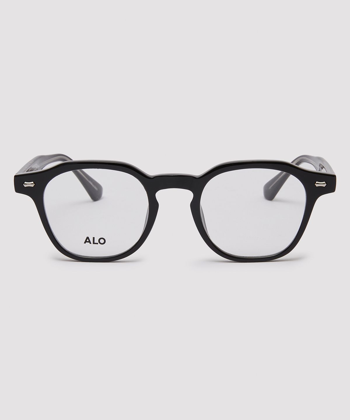 알로아이웨어(ALO EYEWEAR) [Essential] AL5507 0909G 프렌치 스퀘어 블랙 안경테 블루라이트 차단 렌즈 선택