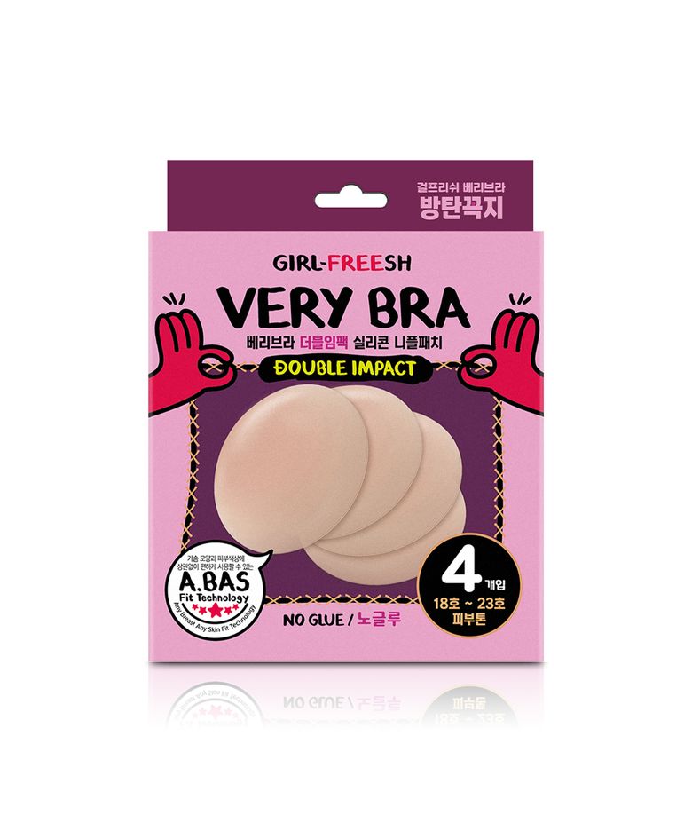 걸프리쉬 베리브라 더블임팩 노글루 4매
