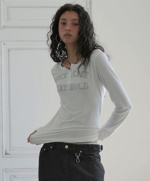 Classic Henly Neck Top - Ivory