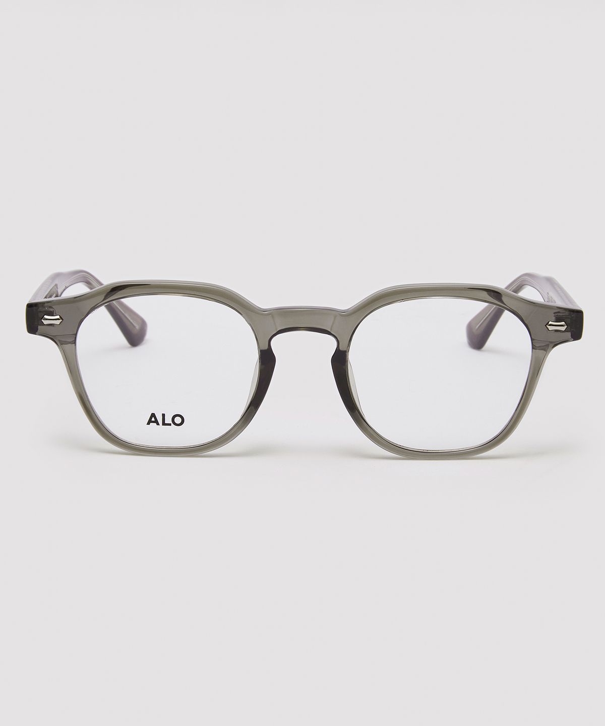 알로아이웨어(ALO EYEWEAR) [Essential] AL5507 1010G 프렌치 스퀘어 그레이 안경테 블루라이트 차단 렌즈 선택
