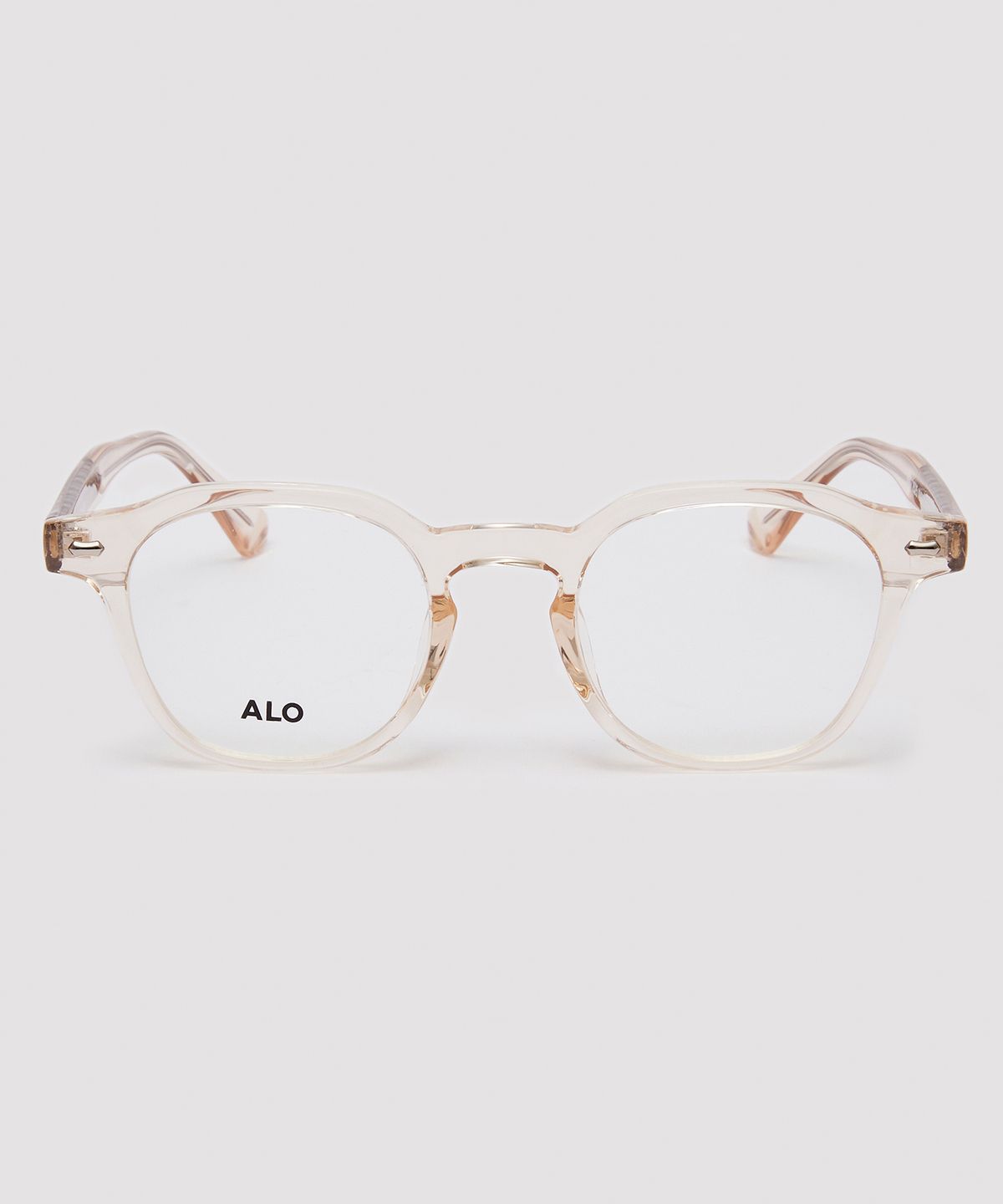 알로아이웨어(ALO EYEWEAR) [Essential] AL5507 2525G 프렌치 스퀘어 앰버 안경테 블루라이트 차단 렌즈 선택