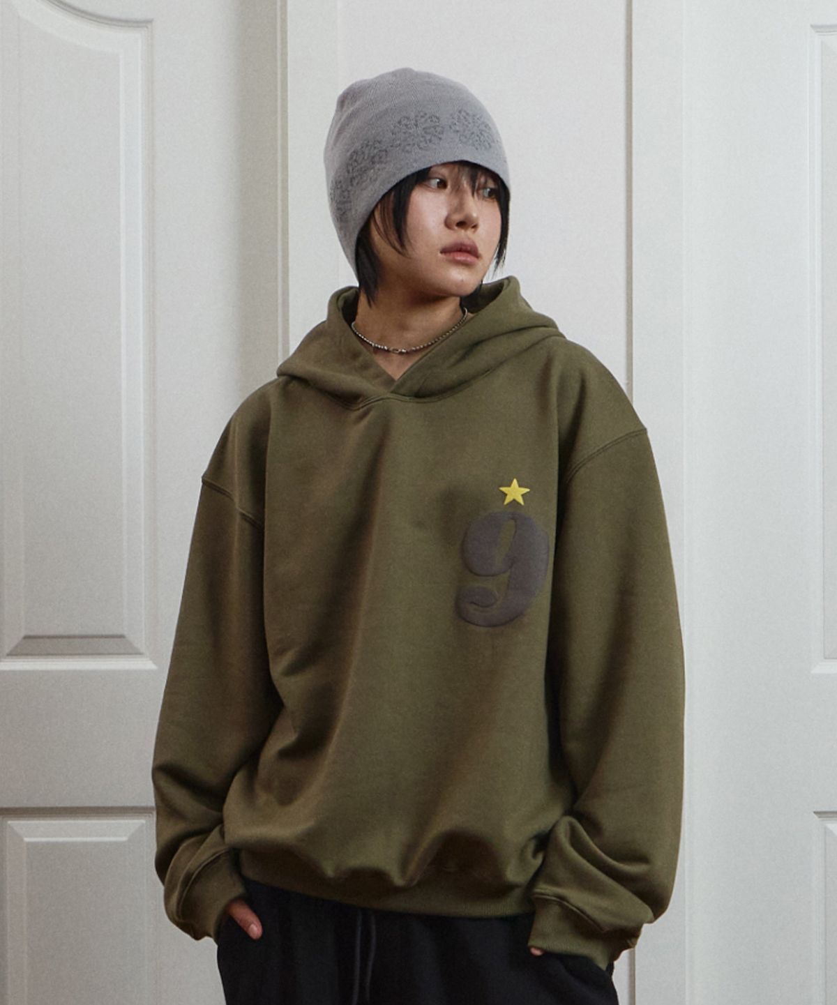9999아카이브(9999ARCHIVE) 9 Star Logo Hoodie