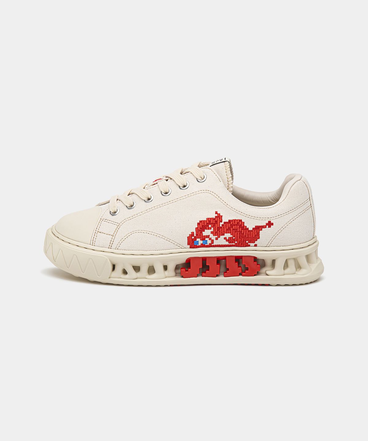 세븐에잇언더(78UNDER) M-4 GRAPHIC LOW TOP_ OFF WHITE