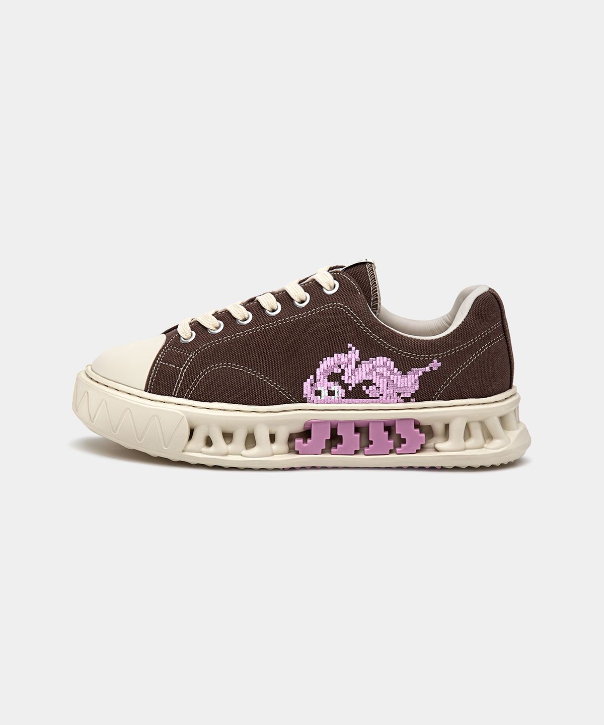세븐에잇언더(78UNDER) M-4 GRAPHIC LOW TOP_ FADED MOCHA
