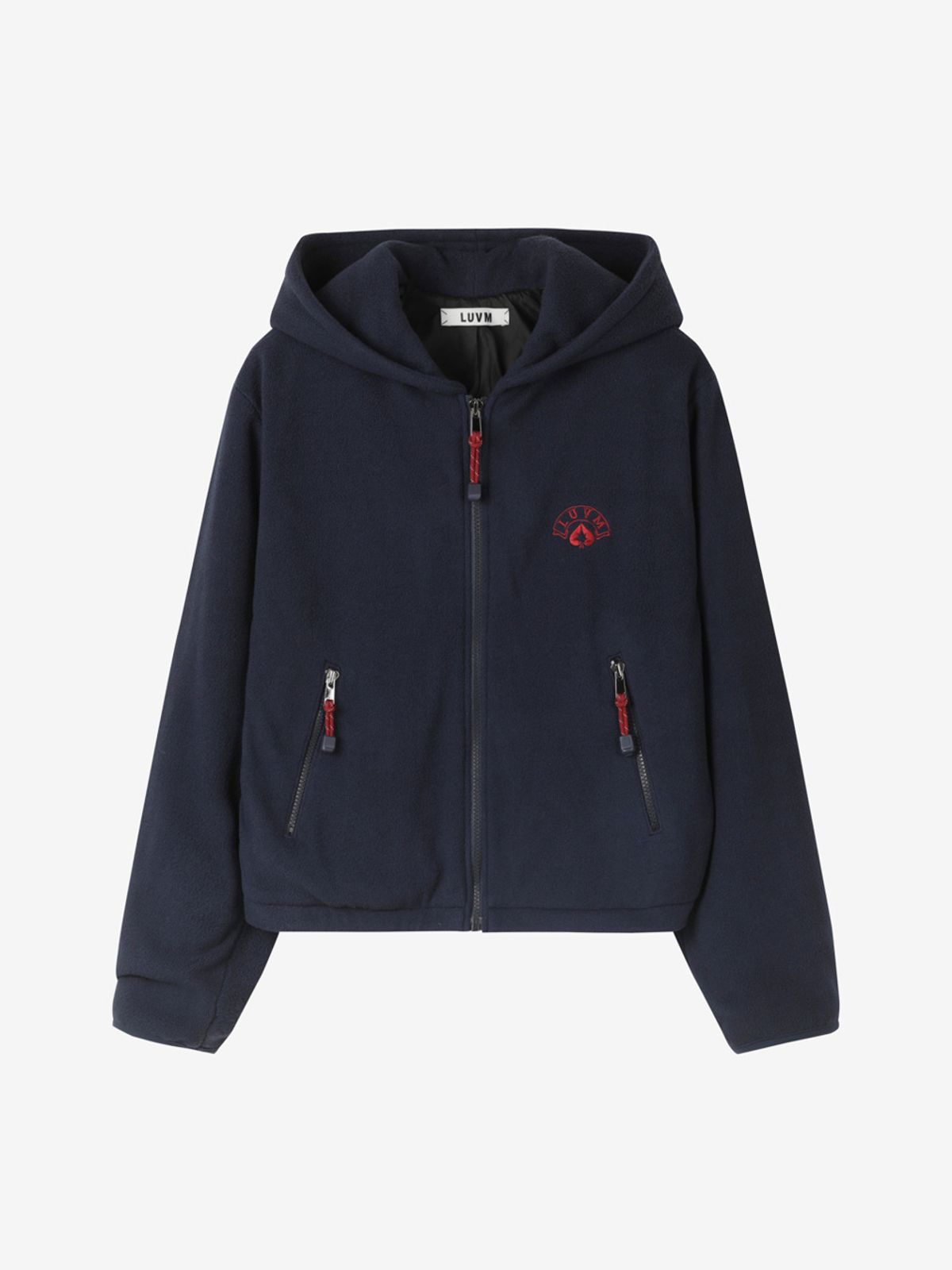엘유브이엠(LUVM) HOODIED FLEECE JACKET_NAVY