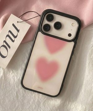 [아이폰17 출시][2COLOR] 그라데이션 패턴 디자인 블랙 에폭시케이스