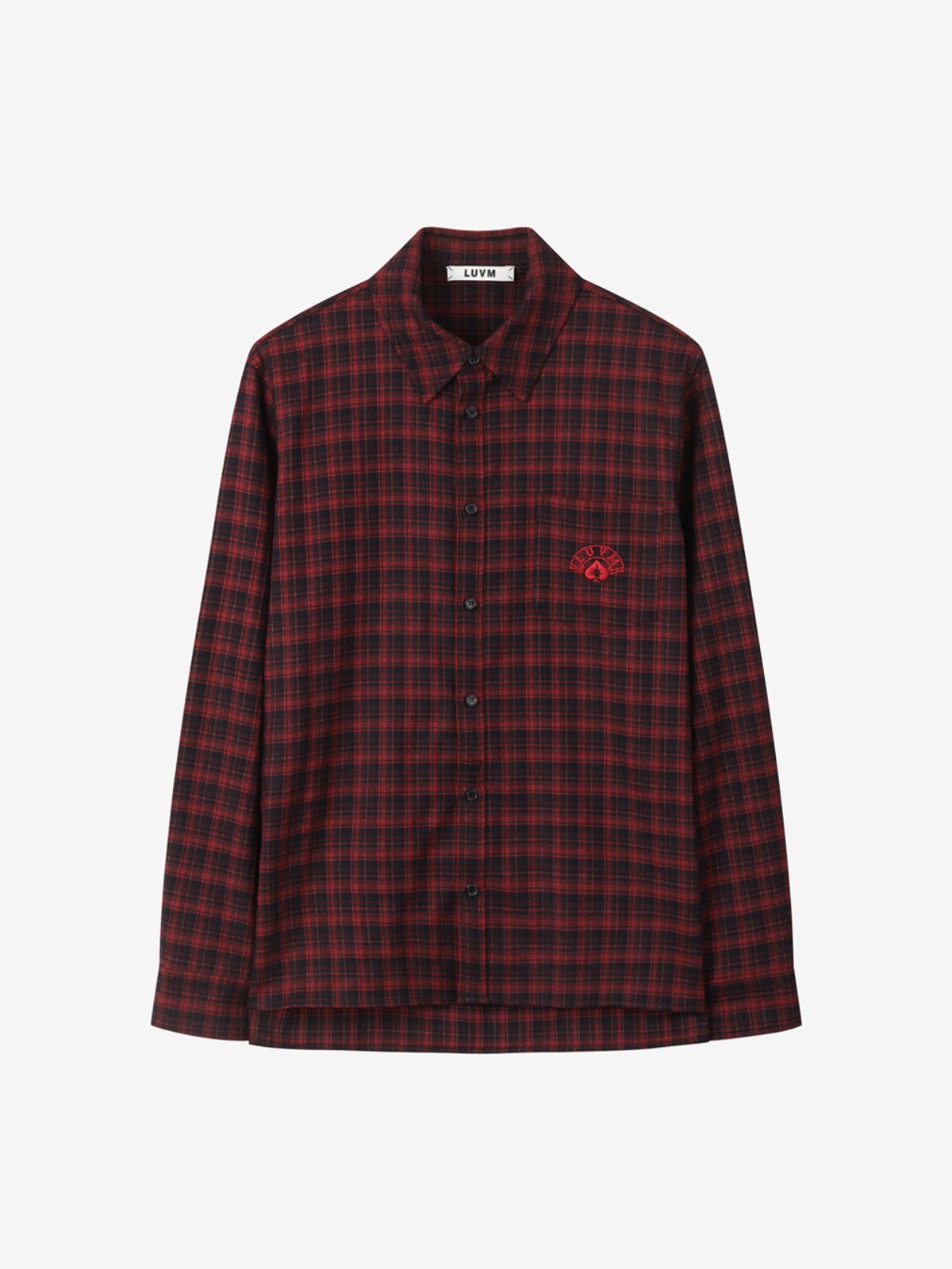 엘유브이엠(LUVM) CHECKED SHIRTS FOR MEN_RED