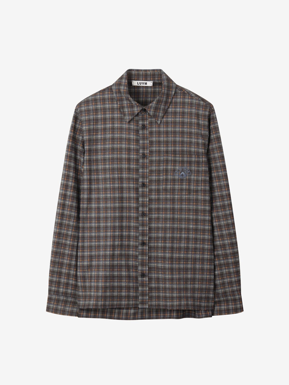 엘유브이엠(LUVM) CHECKED SHIRTS FOR MEN_BLUE