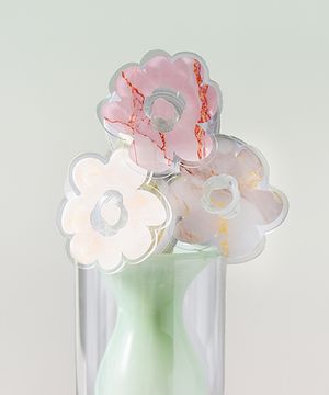 [4TYPE] 마블링 플라워 디자인 맥세이프 아크릴톡