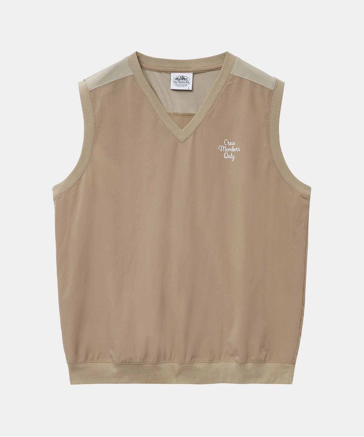 크루멤버스온리(CREW MEMBERS ONLY) MESH MIX NYLON VEST BEIGE