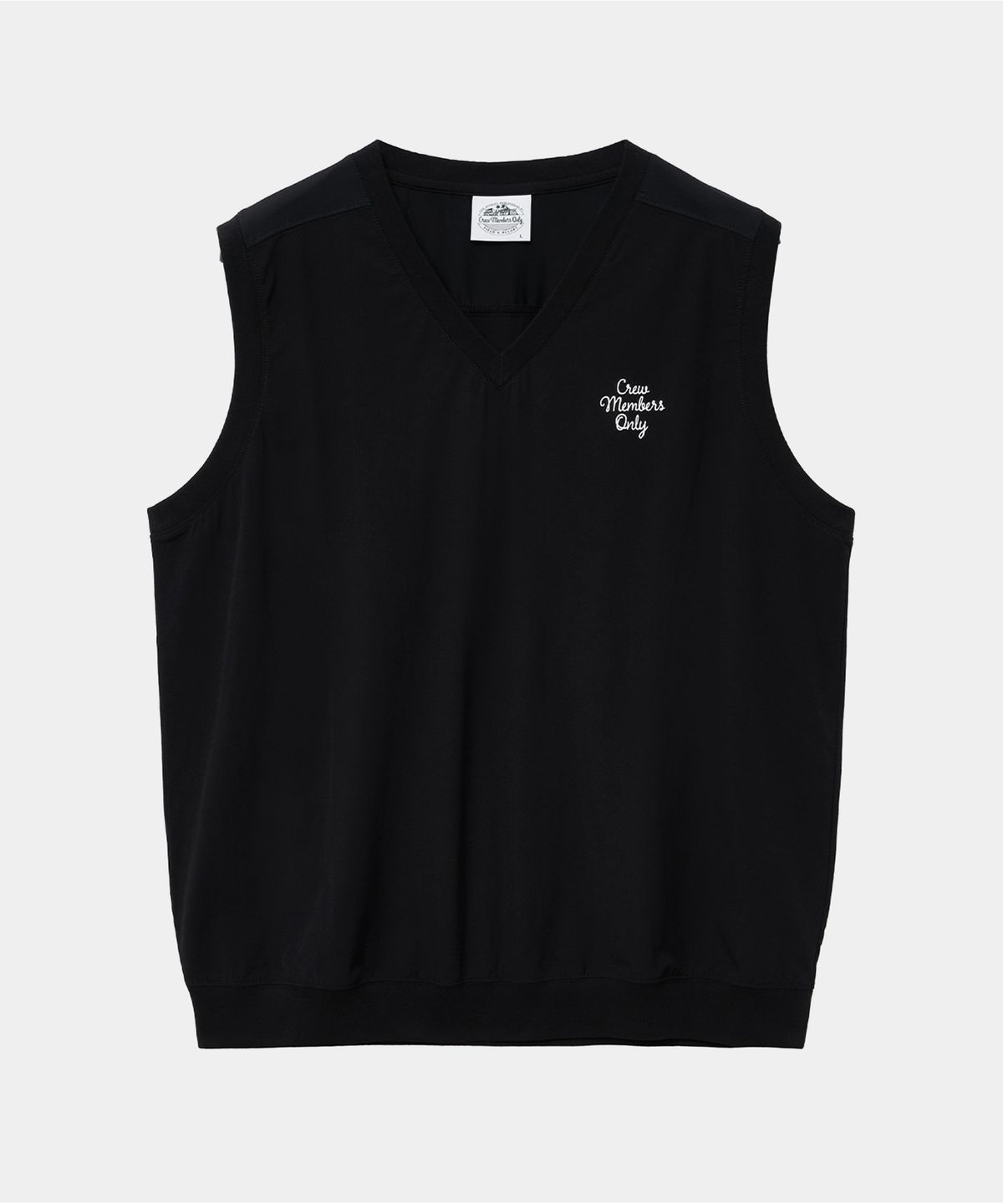 크루멤버스온리(CREW MEMBERS ONLY) MESH MIX NYLON VEST BLACK