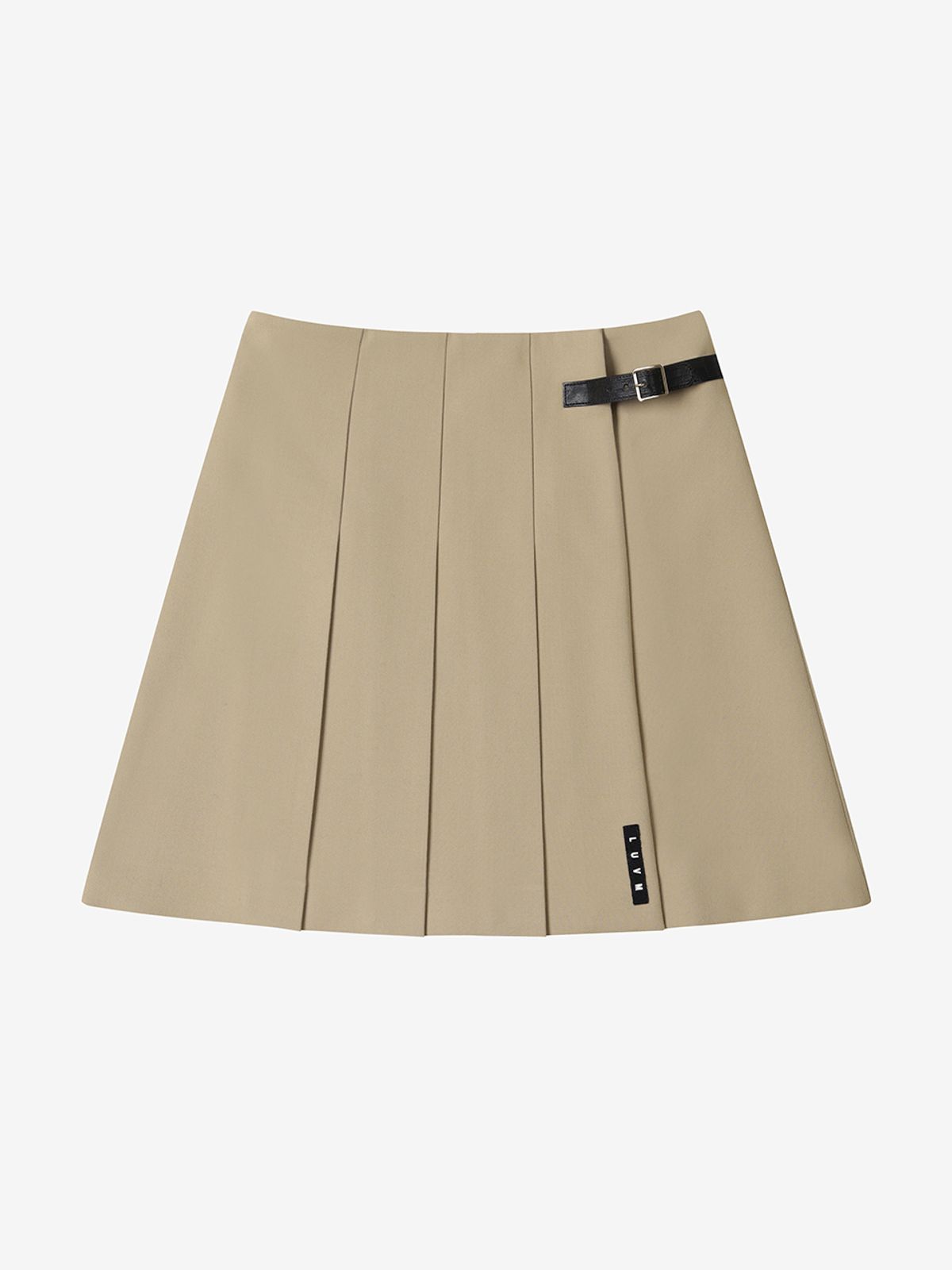 엘유브이엠(LUVM) MINI PLEATS SKIRT_BEIGE