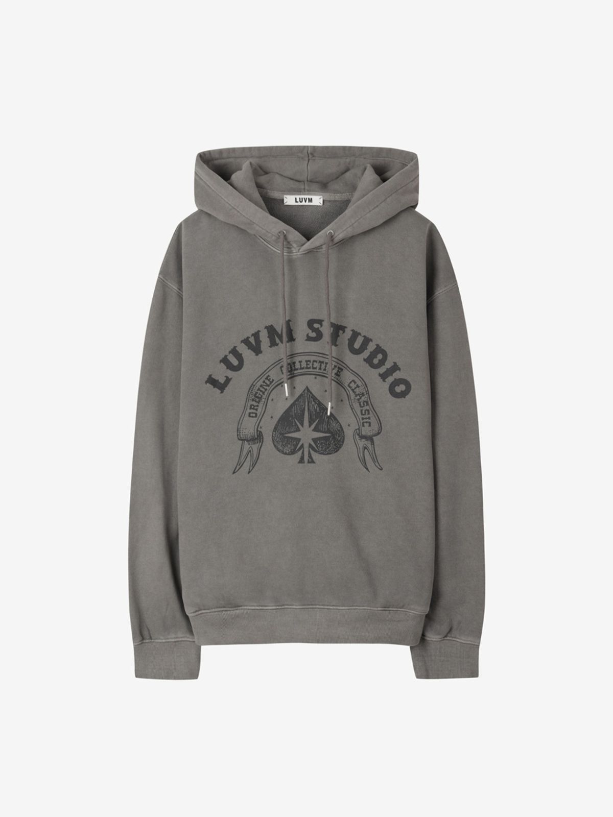 엘유브이엠(LUVM) LOGO HOODY_MELANGE GRAY