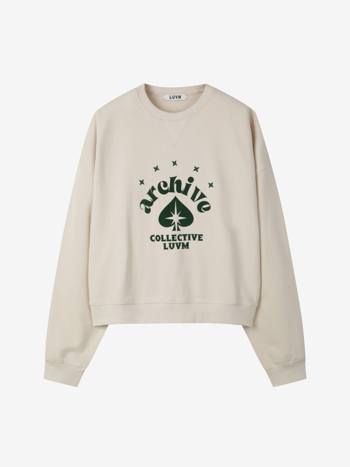 엘유브이엠(LUVM) LOGO SWEATSHIRTS_CREAM