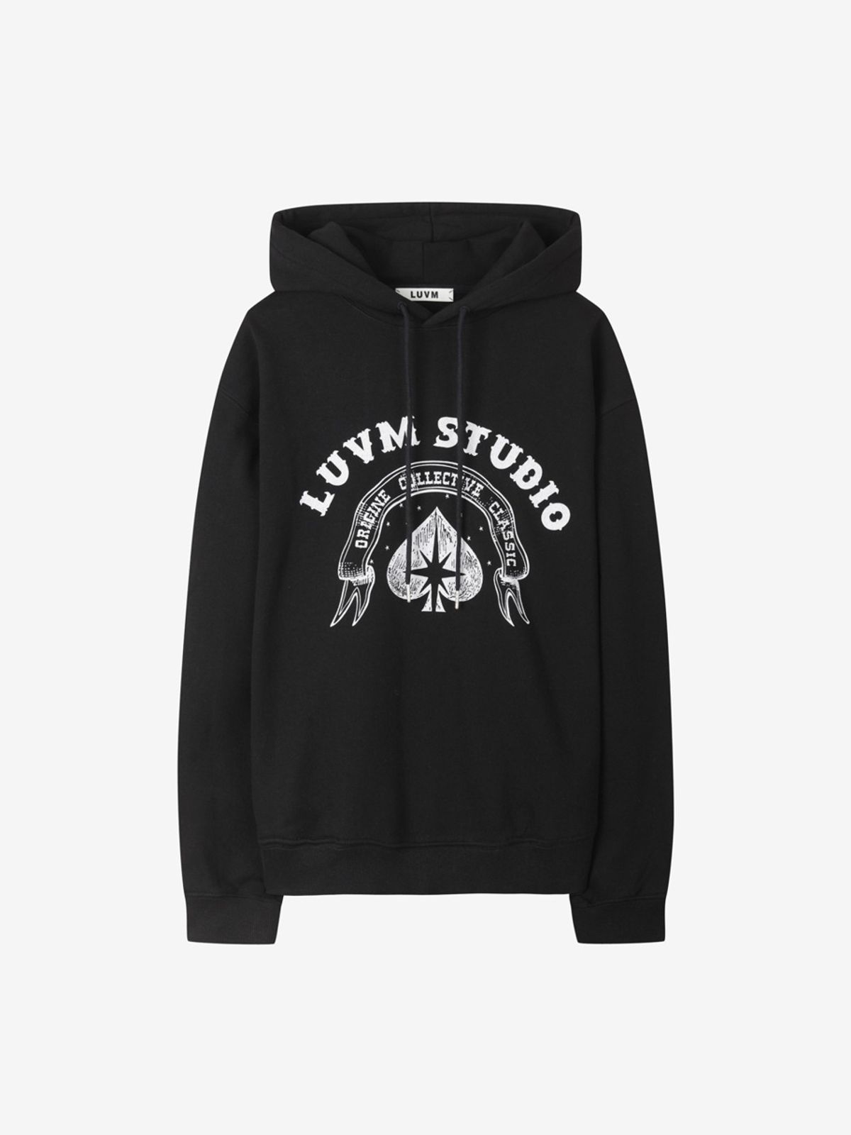엘유브이엠(LUVM) LOGO HOODY_BLACK