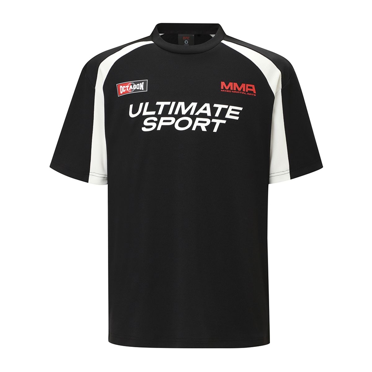 유에프씨 스포츠(UFC SPORT) UFC 챔프 스폰 릴렉스핏 반팔 티셔츠 블랙 U4SSW2130BK