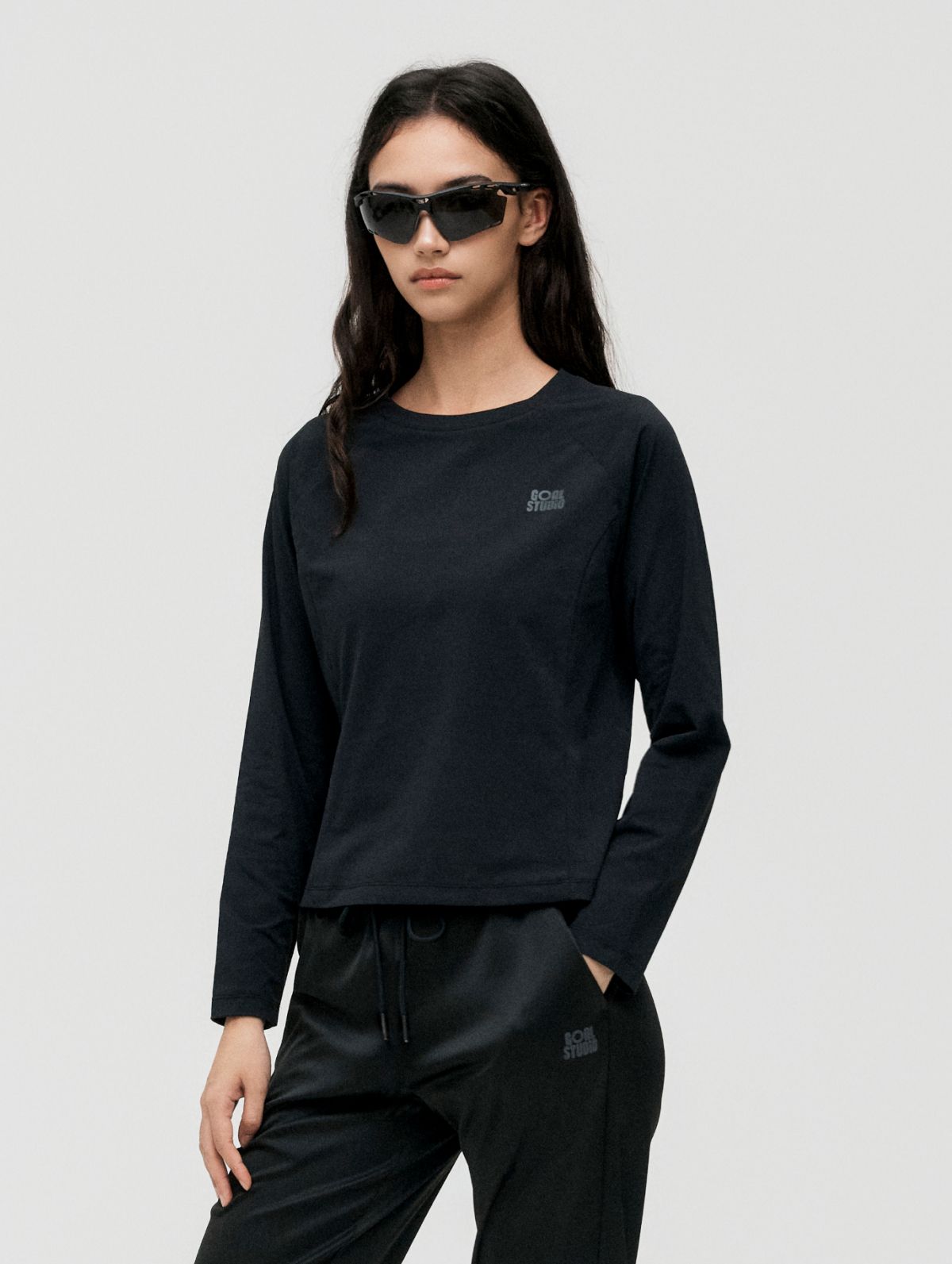 골스튜디오(GOALSTUDIO) WS AIR DRY LONGSLEEVE TEE-BLACK