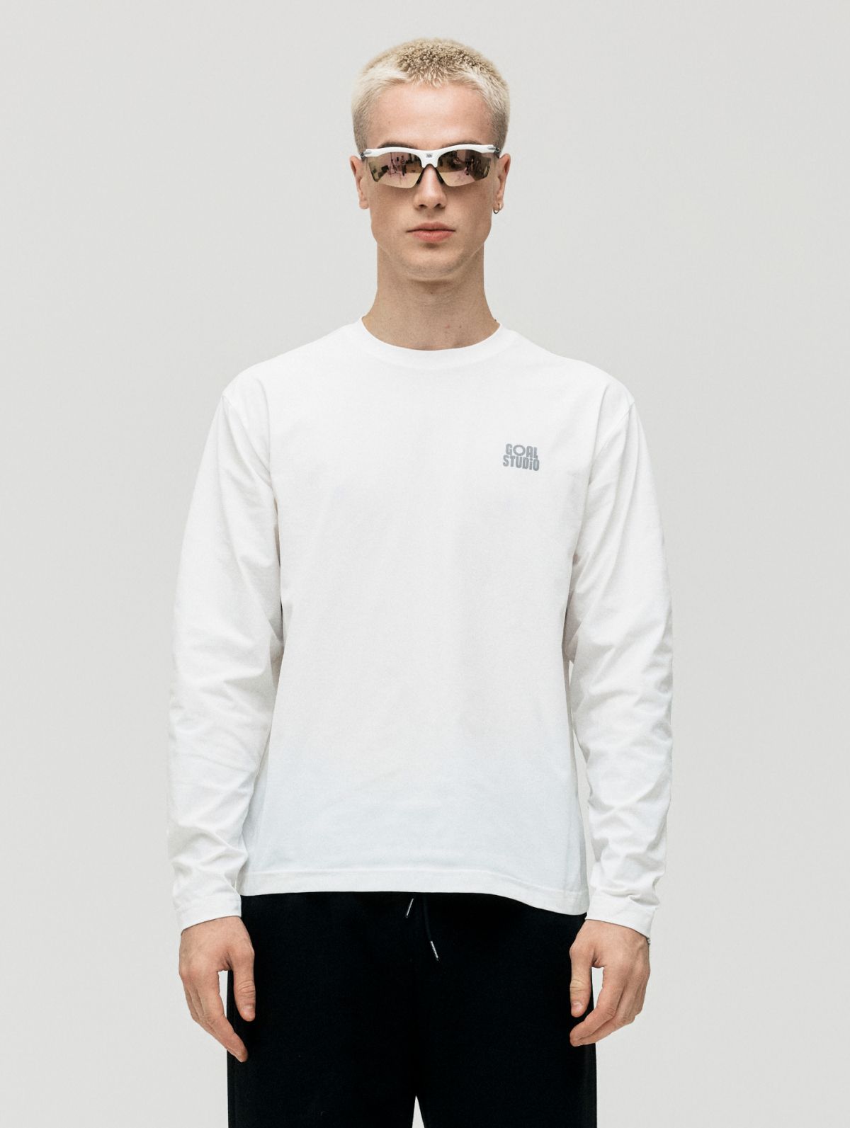 골스튜디오(GOALSTUDIO) MS AIR DRY LONGSLEEVE TEE-OFF WHITE