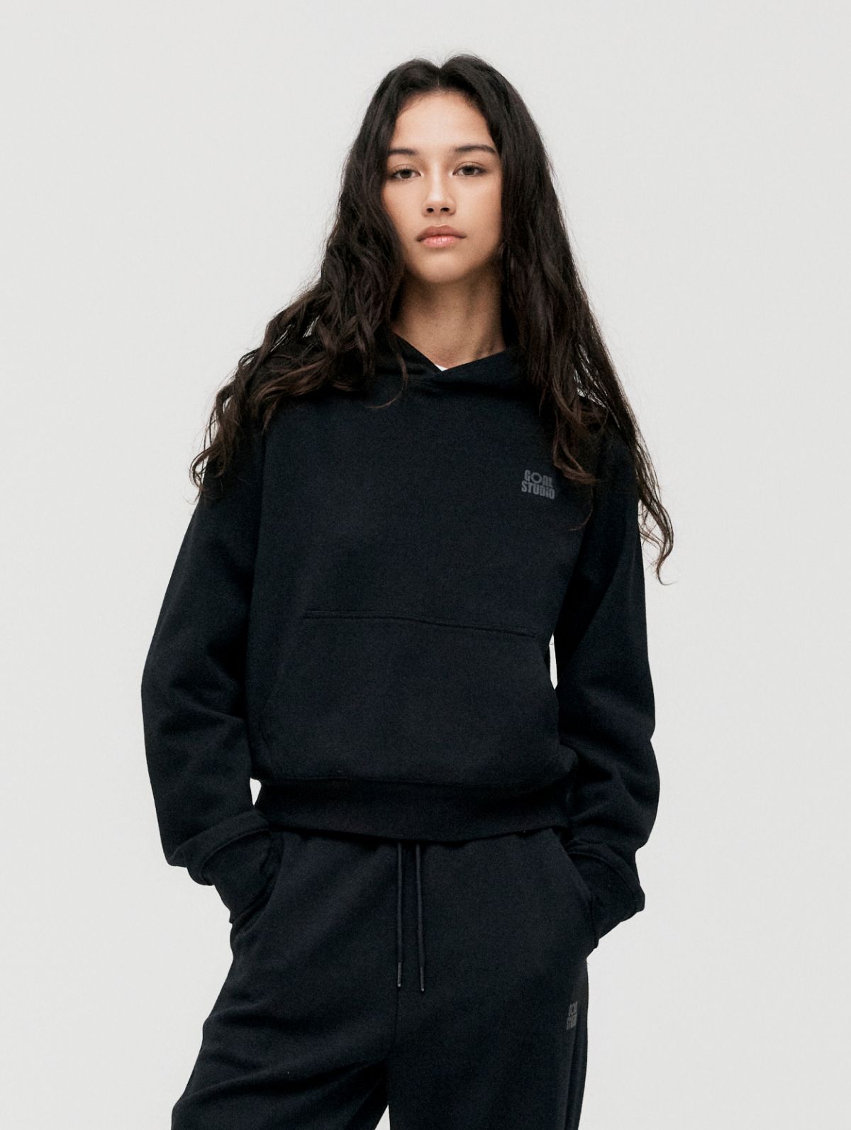 골스튜디오(GOALSTUDIO) WS ACTIVE HOODIE-BLACK