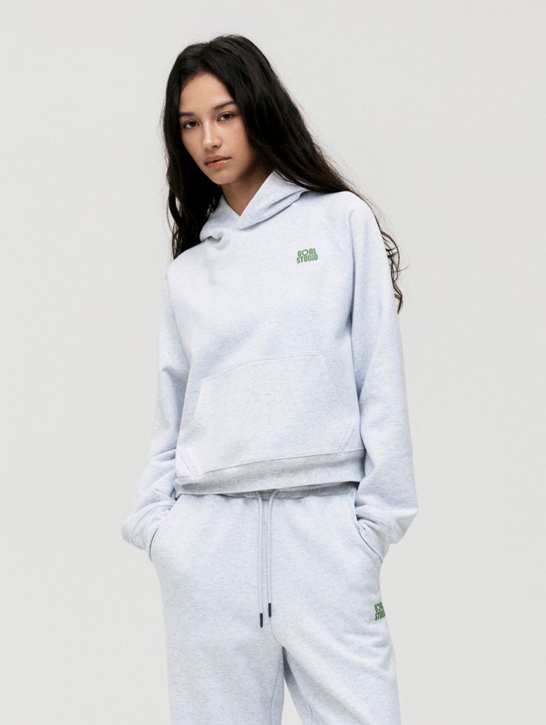 WS ACTIVE HOODIE-MELANGE GREY