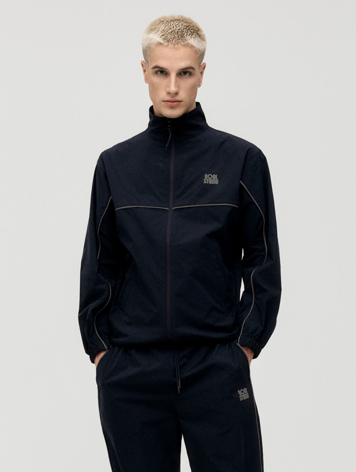 골스튜디오(GOALSTUDIO) MS STRETCH TRACK JACKET-NAVY