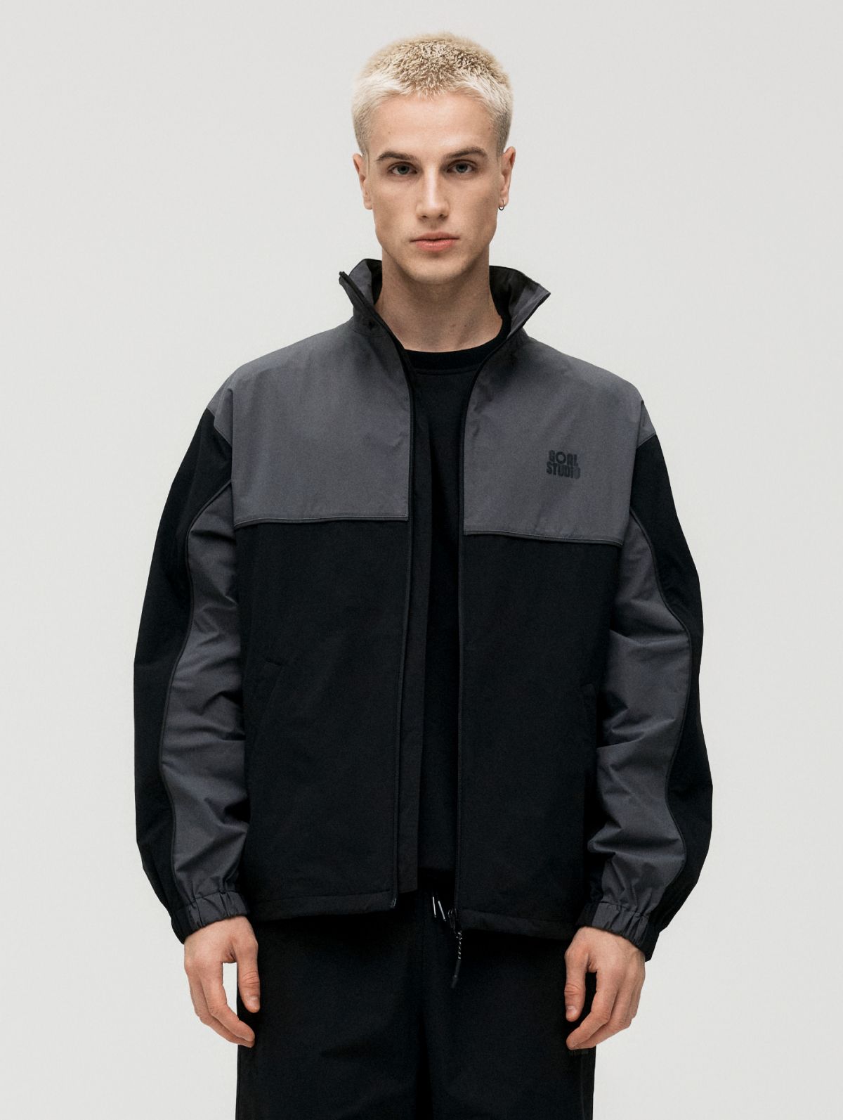 골스튜디오(GOALSTUDIO) MS STRETCH TRACK JACKET-BLACK