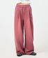 스틸 로고 데일리 원턱 와이드 스웻 팬츠_피그먼트 핑크