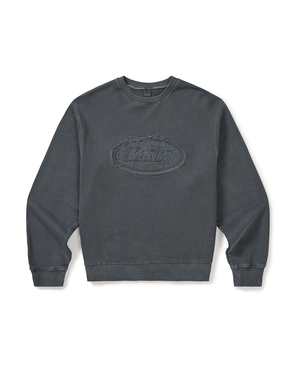엠엠엘지(MMLG) [Mmlg] DYED APPLIQUE SWEAT (NAVY)
