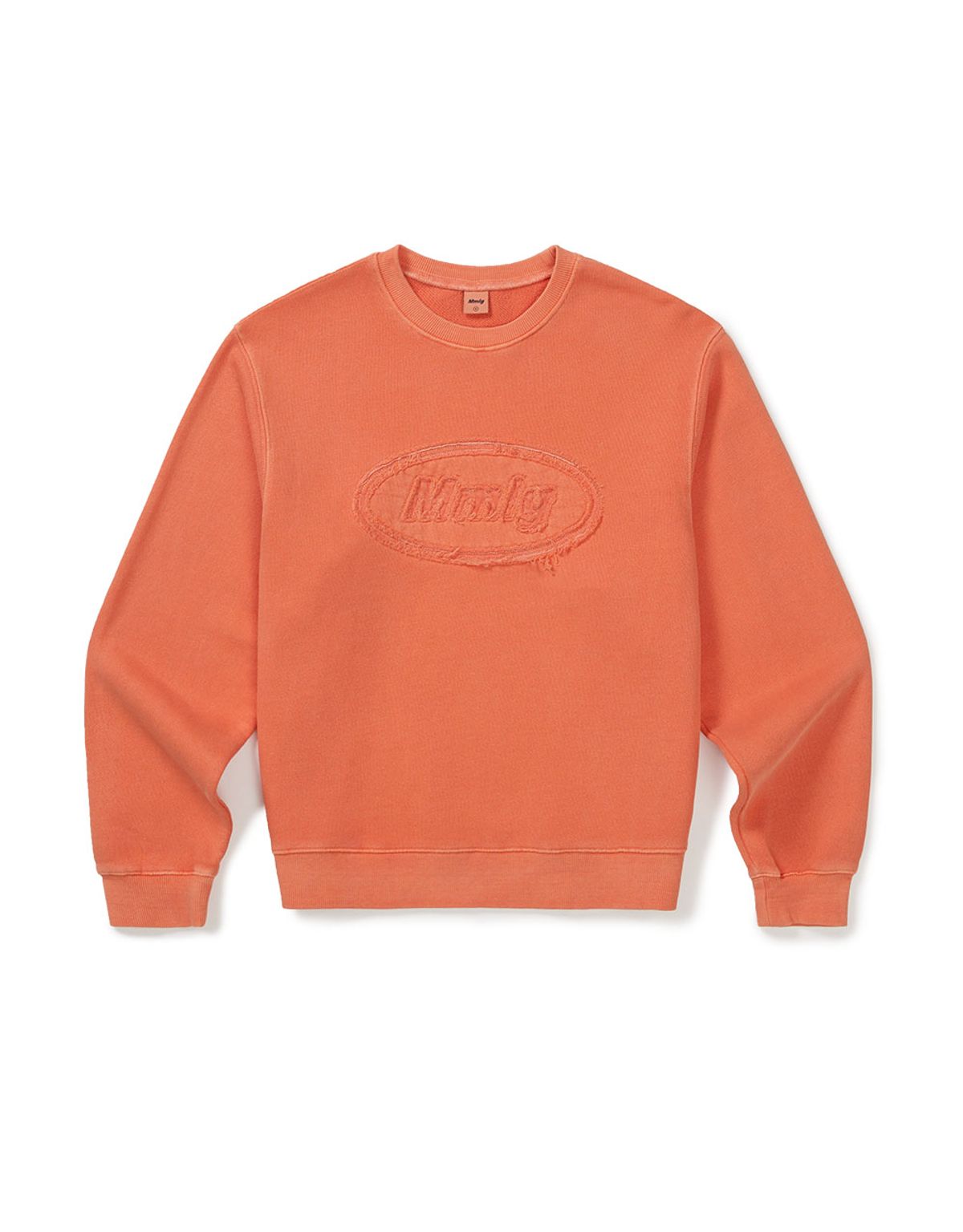 엠엠엘지(MMLG) [Mmlg] DYED APPLIQUE SWEAT (ORANGE)