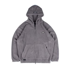 FB10GY 팝콘 집업 후드 Grey