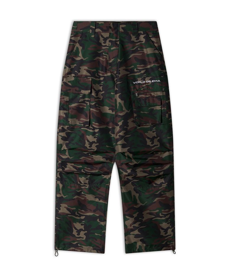 Woven Pocket Cargo Pants (Camo)