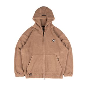 FB10BR 팝콘 집업 후드 Brown