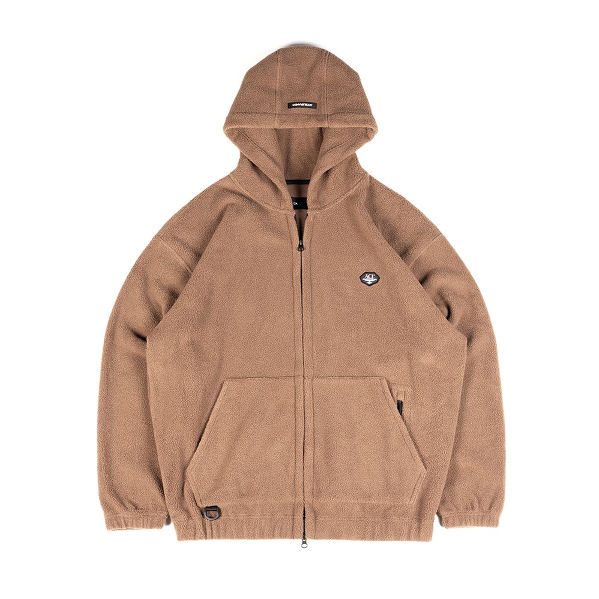 아첼레란도(ACCELERANDO) FB10BR 팝콘 집업 후드 Brown