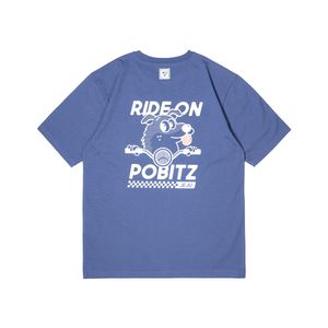 BT20CB 포비츠 오버핏 티셔츠 Cobalt