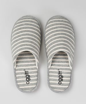 (uni)머쉬 룸 슬리퍼 멜란지 스트라이프