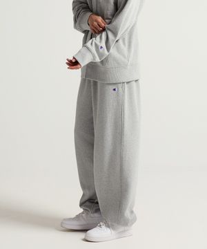 C로고 와이드핏 스웨트 조거 팬츠 Grey